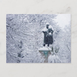 Schnee in Cardiff Postkarte