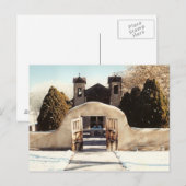 Schnee in Chimayo Postkarte (Vorne/Hinten)