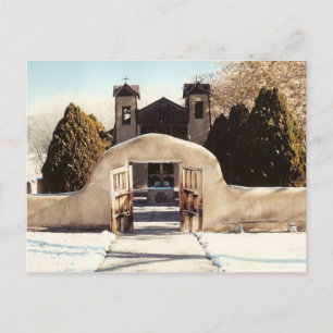 Schnee in Chimayo Postkarte