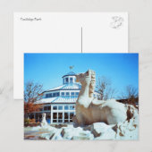 Schnee in Coolidge Postkarte (Vorne/Hinten)