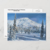 Schnee in den Bergen...Postkarte. Postkarte (Vorne/Hinten)