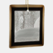 Schnee in den Leuten! Keramikornament (Rechts)