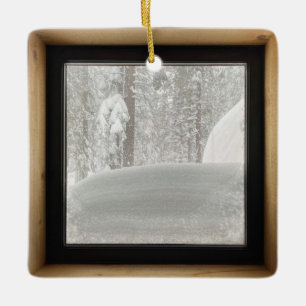 Schnee in den Leuten! Keramikornament