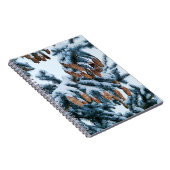Schnee in den Pines-Notebooks Notizblock (Rechte Seite)