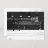 Schnee in der 11. Straße, Philadelphia. Postkarte (Vorne/Hinten)