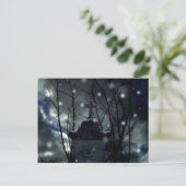 Schnee in der Friedhof Postkarte (Stehend Vorderseite)