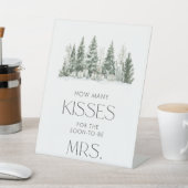 Schnee in der Liebe Brautparty raten, wie viele Kü Sockelschild (In SItu)