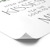 Schnee in der Liebe Brautparty wie viele Küsse Poster (Ecke)