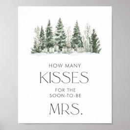 Schnee in der Liebe Brautparty wie viele Küsse Poster