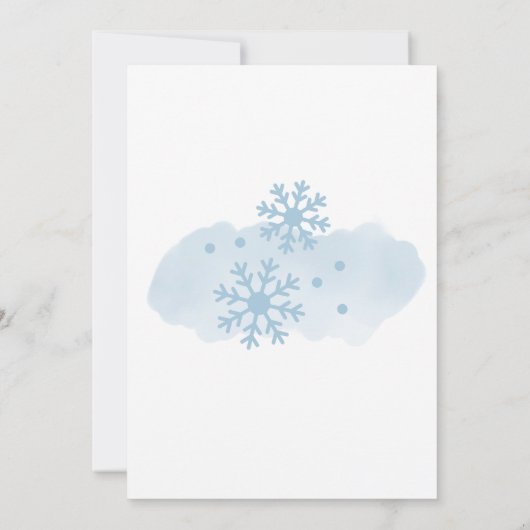 Schnee in der Liebe burgundische Winterwaldschneef Einladung (Rückseite)