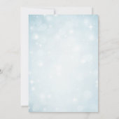 Schnee in der Liebe Funny Winter Paare Brautparty Einladung (Rückseite)