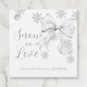 Schnee in der Liebe Geschenkanhänger (Vorderseite)