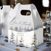 Schnee in der Liebe Kiefernwald Brautparty Favan Geschenkschachtel