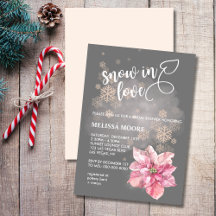 Schnee in der Liebe Rosa Schneeflocke Pink Poinset