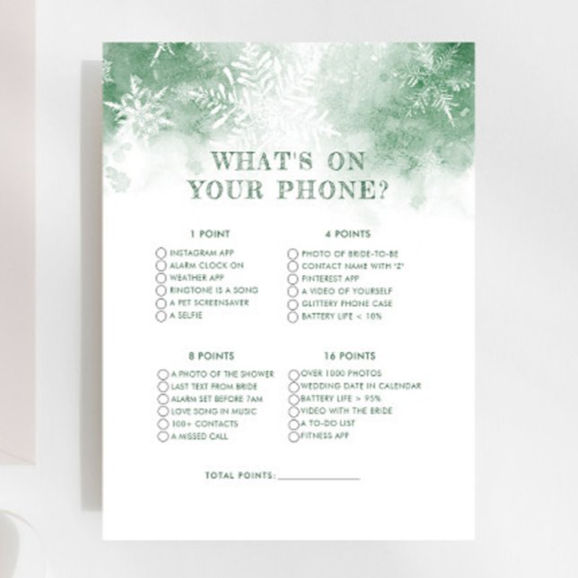 Schnee in der Liebe Was auf Ihrem Handy Brautparty (Von Creator hochgeladen)