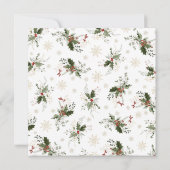 Schnee in der Liebe Weihnachts-Brautparty Einladung (Rückseite)