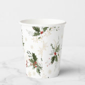 Schnee in der Liebe Weihnachts-Brautparty Pappbecher (Rechts)