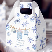 Schnee in der Liebe Winter Babydusche mit Monogram Geschenkschachtel