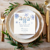 Schnee in der Liebe Winter Babydusche mit Monogram Serviette