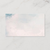 Schnee in der Liebe Winter Blumenstrauß Brautparty Begleitkarte (Rückseite)