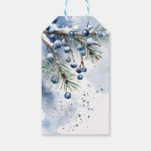 Schnee in der Liebe Winter Brautparty bevorzugt Geschenkanhänger (Rückseite)