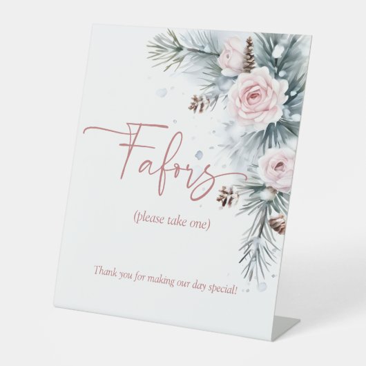 Schnee in der Liebe Winter Brautparty bevorzugt Sc Sockelschild (Vorderseite)