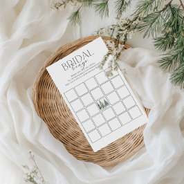 Schnee in der Liebe Winter Brautparty Bingo Game