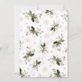 Schnee in der Liebe Winter Brautparty Einladung (Rückseite)