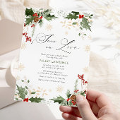 Schnee in der Liebe Winter Brautparty Einladung