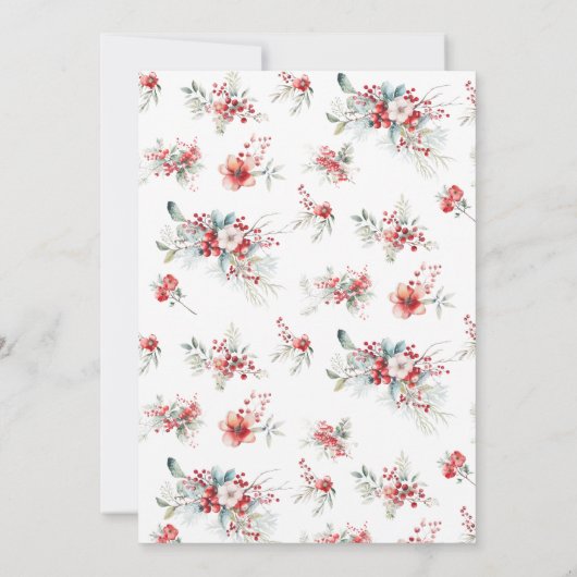 Schnee in der Liebe Winter Brautparty Einladung (Rückseite)