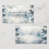 Schnee in der Liebe Winter Brautparty Gemeinsames  Begleitkarte (Vorne/Hinten)