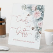 Schnee in der Liebe Winter Brautparty Geschenk Taf Sockelschild (In Situ)