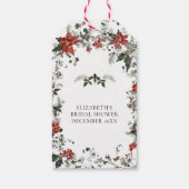 Schnee in der Liebe Winter Brautparty Geschenkanhänger (Rückseite)