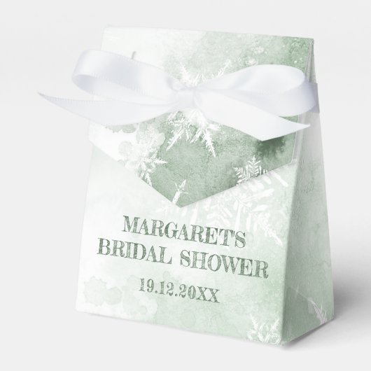 Schnee in der Liebe Winter Brautparty Geschenkschachtel (Vorderseite)