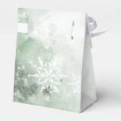 Schnee in der Liebe Winter Brautparty Geschenkschachtel (Rückseite)