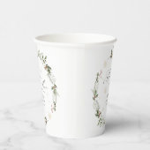 Schnee in der Liebe Winter Brautparty Pappbecher (Rechts)