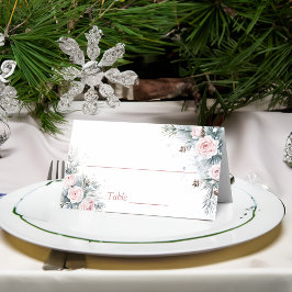 Schnee in der Liebe Winter Brautparty Party Platzkarte