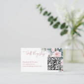 Schnee in der Liebe Winter Brautparty qr Geschenkk Begleitkarte (Stehend Vorderseite)