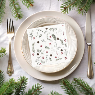 Schnee in der Liebe Winter Brautparty Serviette