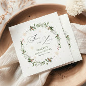 Schnee in der Liebe Winter Brautparty Serviette