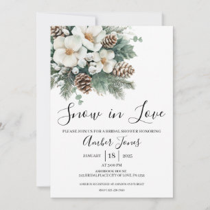 Schnee in der Liebe Winter Bridal Dusche Einladung