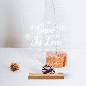 Schnee in der Liebe Winter Junggeselinnen-Abschied Acrylschild