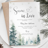 Schnee in der Liebe Winterschneeflocken Brautparty