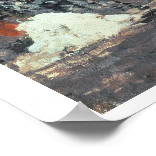 Schnee in der Stadt Poster (Ecke)