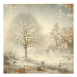 Schnee in der Winterlandschaft Altes Foto Grafikde