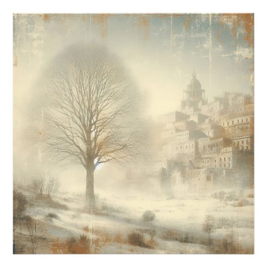 Schnee in der Winterlandschaft Altes Foto Grafikde (Vorne)