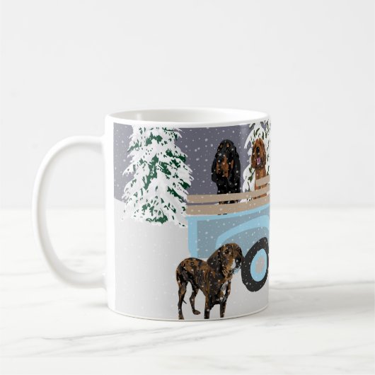 Schnee in einem Lastwagen Kaffeetasse (Links)
