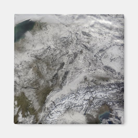 Schnee in Europa Magnet (Vorne)