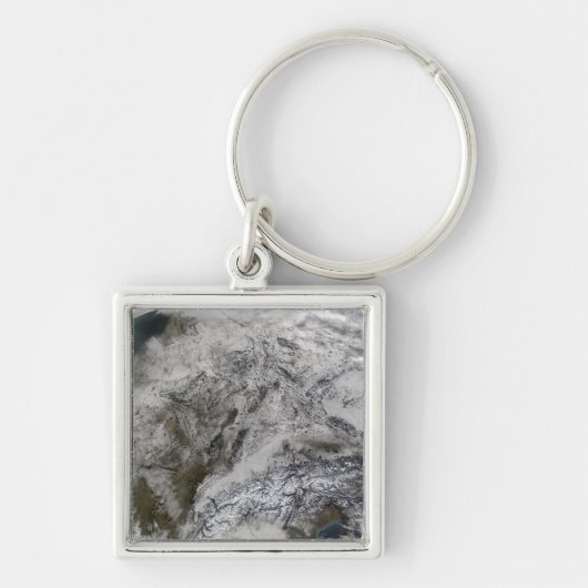 Schnee in Europa Schlüsselanhänger (Vorne)