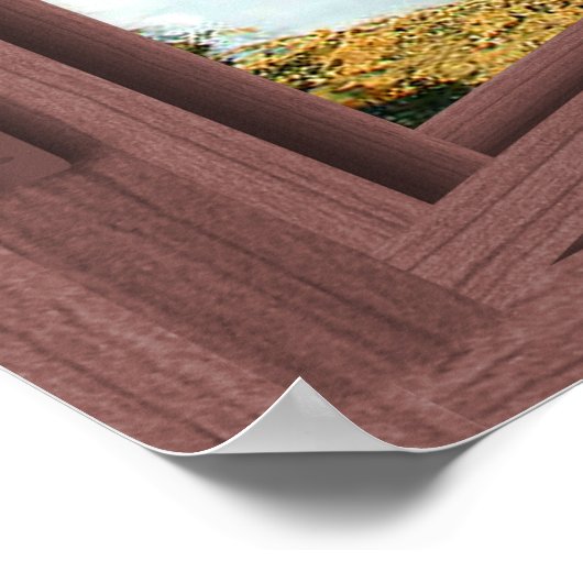 Schnee in Grand Canyon 6 Pane Open Window Poster (Ecke)